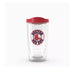 Boston Red Sox 24 oz tumbler featuring team logo and colors, perfect for fans to enjoy beverages on the go.