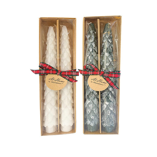 10.5" Set of 2 Tree Taper Candles - At Home By Mirabeau - Assorted no choice - 10.5" Set of 2 Tree Taper Candles - At Home By Mirabeau - Assorted no choice