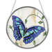 Bridgeton Hall 4.5-inch Jewel Garden medium circle stained-glass-style suncatcher featuring colorful jewel-toned flowers and garden-inspired artwork.