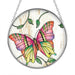 Bridgeton Hall 4.5-inch Garden Jewel stained-glass-style suncatcher featuring colorful garden-inspired artwork hanging in a sunny window.