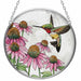 This Bridgeton Hall Coneflowers & Hummingbird Suncatcher brings a charming touch of nature-inspired beauty to your home, garden, or outdoor space.