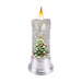 11.25" Rotating Christmas Tree Glitter Candle - 11.25" Rotating Christmas Tree Glitter Candle