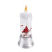 11.25" Rotating Snow Cardinals Glitter Candle - 11.25" Rotating Snow Cardinals Glitter Candle