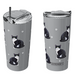 E&S Imports : Black & White Cat Serengeti Tumbler
