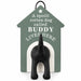  The History & Heraldry Personalised Dog Lead Hook for Buddy mounts easily beside your front door. 