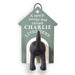 The History &  Heraldry Personalised Dog Lead Hook for Charlie mounts easily beside your front door.