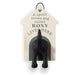 Keep your entryway tidy with this stylish personalised dog lead hook in blank grey. You mount it easily beside your front door in minutes