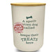 Treat your dog to something truly special with this personalised dog treat jar by History &  Heraldry. 