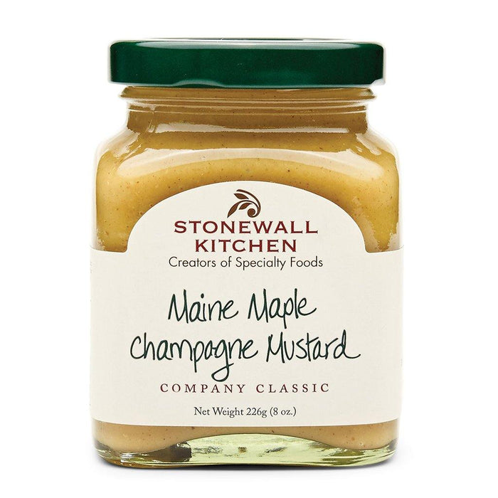 A gourmet blend of sweet Maine maple syrup, smooth Dijon mustard, and delicate champagne.