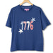 Featuring a bold "1776" design accented with stars and a distressed red, white, and blue pattern