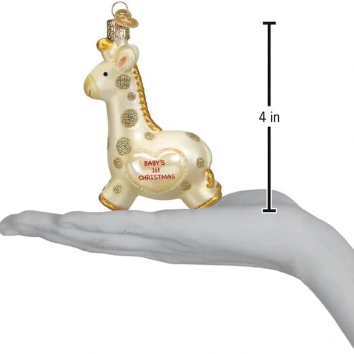 Old World Christmas : Old World Christmas Babys 1st Giraffe Ornament