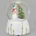 Glitterdome Musical Snowman's Winter Decorating holiday snow globe with festive snowman scene