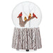 Roman musical glitter dome featuring colorful cardinals perched on a decorative branch with swirling glitter.