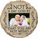 The Spoontiques Not A Day Goes By Memory's Stepping Stone features a heartfelt memorial message on durable hand-painted resin. 