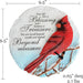 The Spoontiques Cardinal Blessings Stepping Stone features a hand-painted cardinal design on durable resin.
