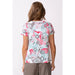 This Habitat Clothes Escape Ocean Floral V-Neck Tee in bold Poppy features a vibrant ocean floral print in a rich poppy colorway that turns heads. 