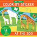 At the Zoo&nbsp;is perfect for young children who love sticker art and amazing animals.