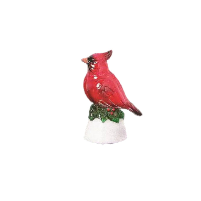 Mini Cardinal LED figurine on a wite background 