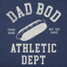 Navy blue shirt with white text and hot dog graphic