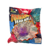 Packaged dinosaur bead ball with colorful design on a white background
