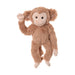 A stuffed monkey displayed against a plain white background.