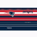 A tumbler adorned with the New England Patriots logo, ideal for supporters of the NFL team.