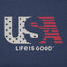 Life Is Good : Men's U.S.A. Flag T-Shirt