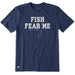 Life Is Good : Men's Hook Fish Fear Me Short Sleeve T-Shirt