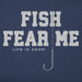 Life Is Good : Men's Hook Fish Fear Me Short Sleeve T-Shirt