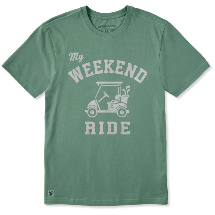Life Is Good : Men's Golf Cart My Weekend Ride Short Sleeve T-Shirt