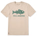 Life Is Good : Men's I'm a Keeper Fish Short Sleeve T-Shirt