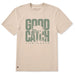 Life Is Good : Men's Good Catch Stack Short Sleeve T-Shirt