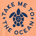Life Is Good : Women's Take Me To The Ocean Sea Turtle Circle T-Shirt