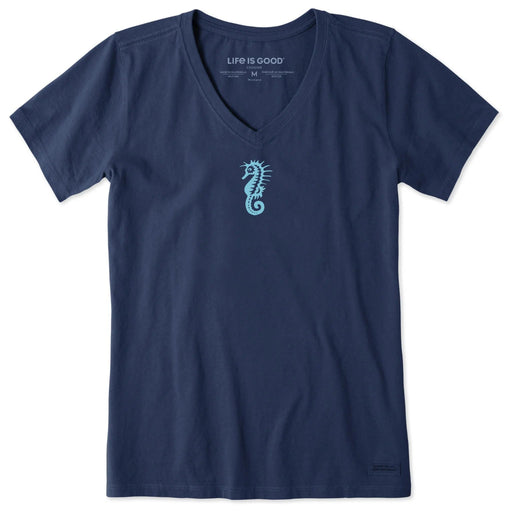 Life Is Good : Women's Seahorse Mini Short Sleeve T-Shirt