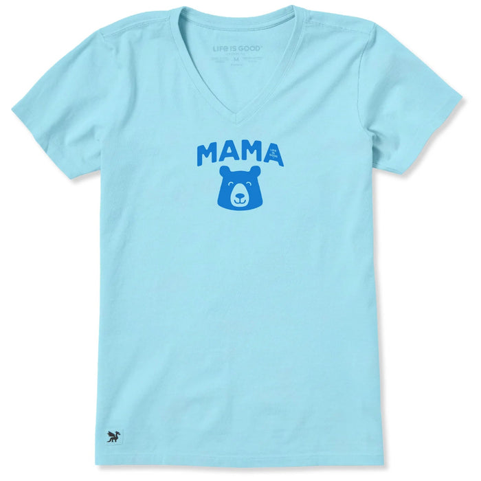 Life Is Good : Women's Mama Bear Head Short Sleeve Crusher T-Shirt