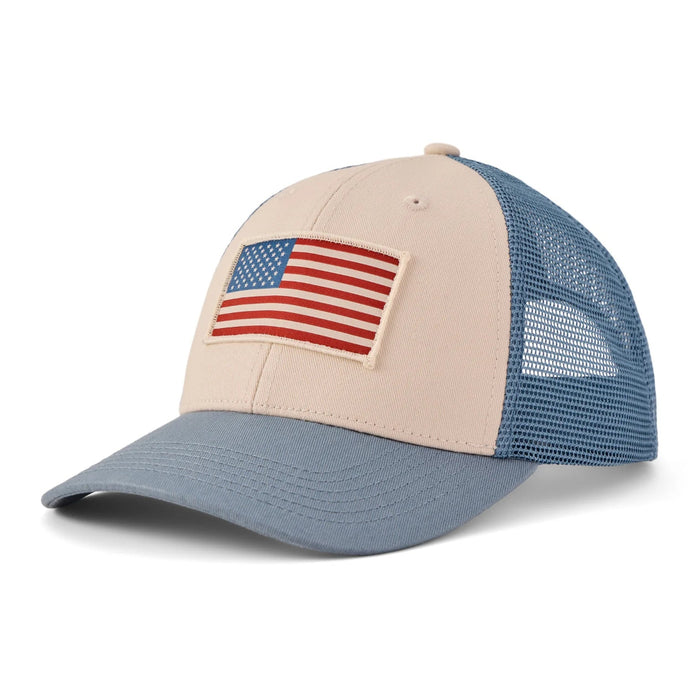 Life Is Good : Adult Unisex Clean Flag Trucker