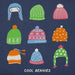 Life Is Good Women’s Cool Beanies Long Sleeve Crusher Boxy Tee featuring a fun beanie-inspired graphic, long sleeves, and a relaxed boxy fit for comfortable everyday wear.