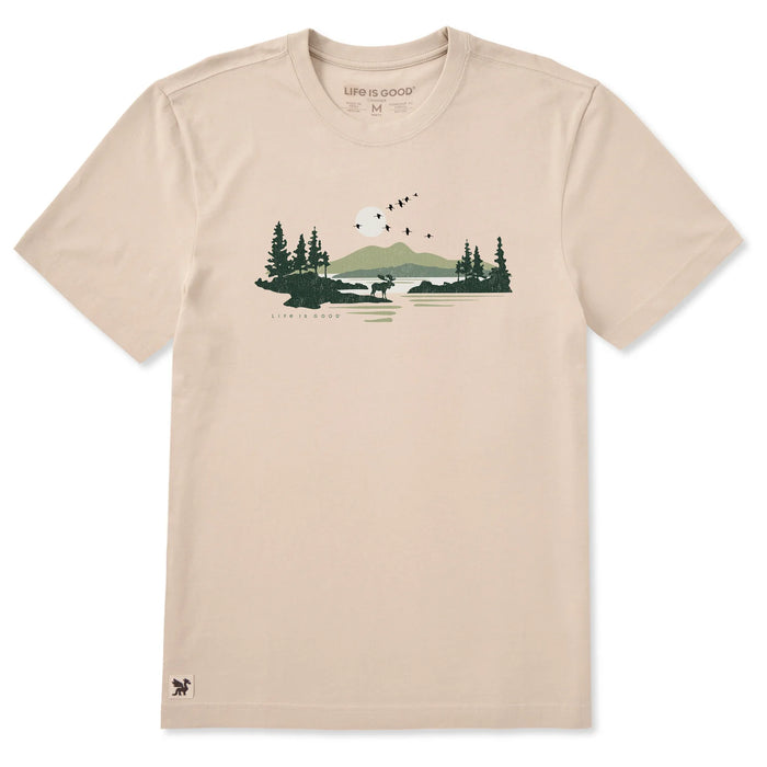 Life Is Good : Men's Moose in the Outdoors T-Shirt