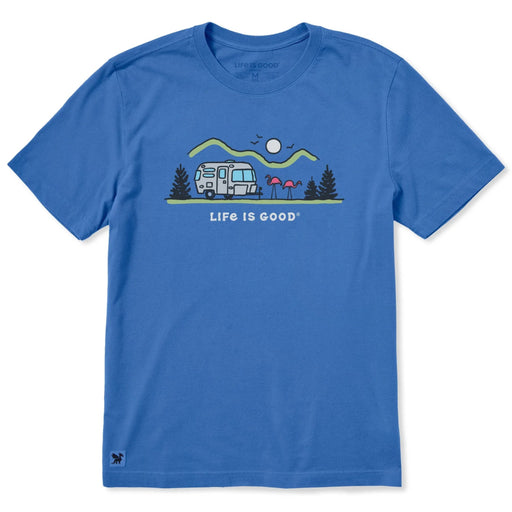 Life Is Good : Men's Camper Flamingo T-Shirt