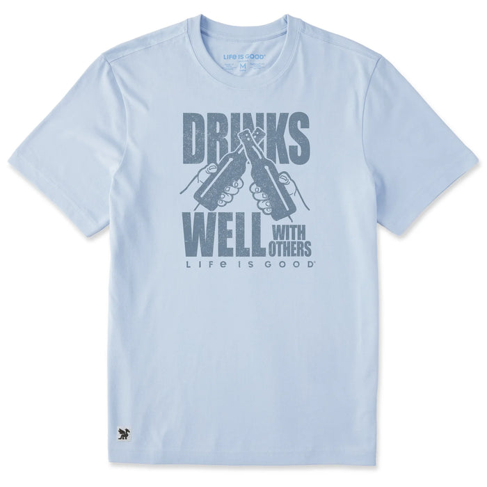 Life Is Good : Men's Drinks Well T-Shirt