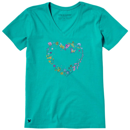 Women's Blooming Wildflower Heart Crusher T-shirt