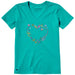 Women's Blooming Wildflower Heart Crusher T-shirt