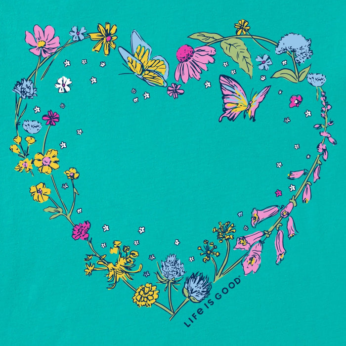 Women's Blooming Wildflower Heart Crusher T-shirt