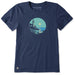 Life Is Good : Women's Lighthouse Moon T-Shirt