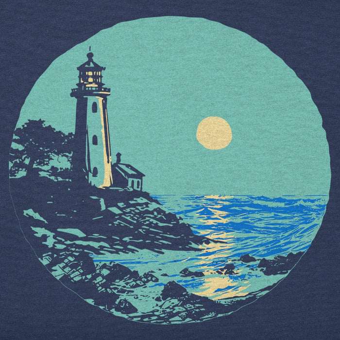 Life Is Good : Women's Lighthouse Moon T-Shirt