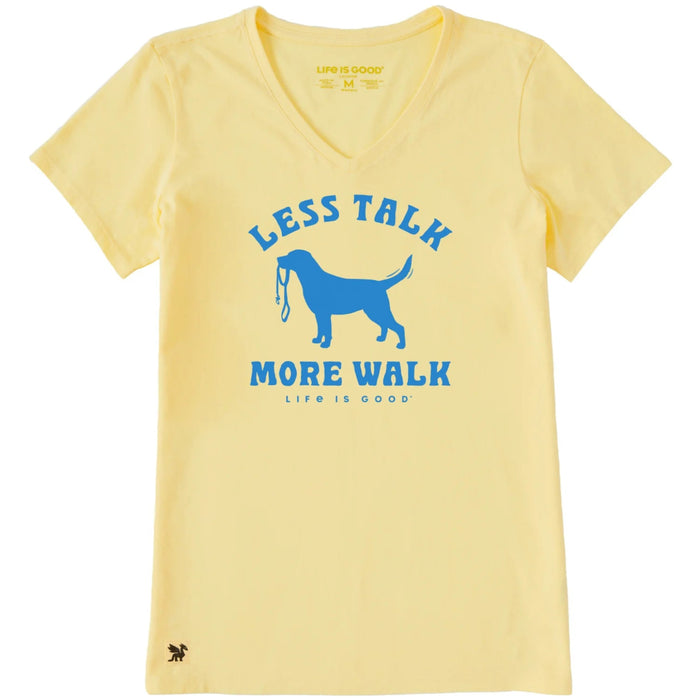 Women's Less Talk More Walk Leash Short Sleeve Crusher