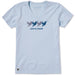 Women's Rally Hummingbirds short sleeve Crusher T-shirt featuring a colorful hummingbird graphic, crew neckline, and relaxed garment-washed fit for comfortable everyday wear.