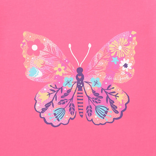 Life Is Good : Women's Butterfly Long Sleeve T-Shirt