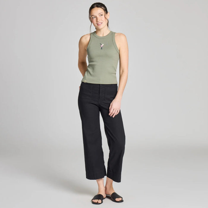 Life Is Good : Women's Embroidered Spritz Fitted Rib Tank