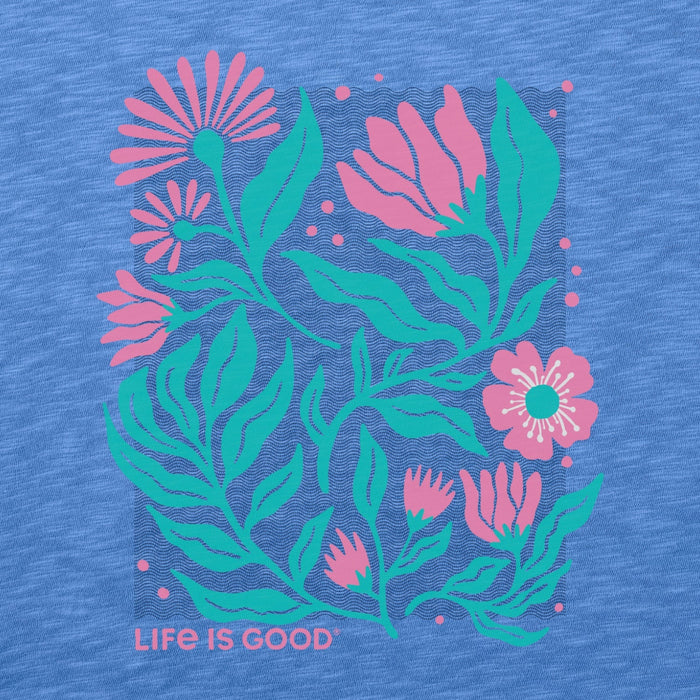 Life Is Good : Garden Floral Linework T-Shirt